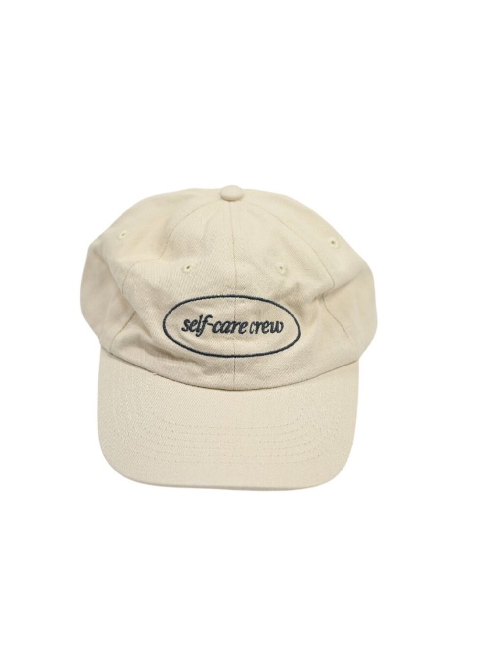 Happy V Self-Care Crew Hat in Ivory
